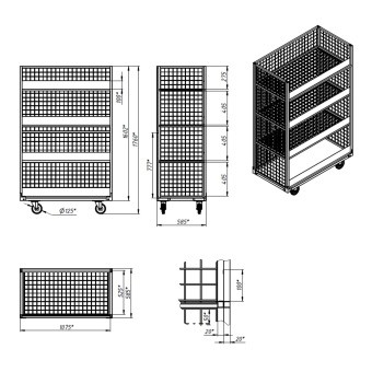 Тележка-стеллаж  585